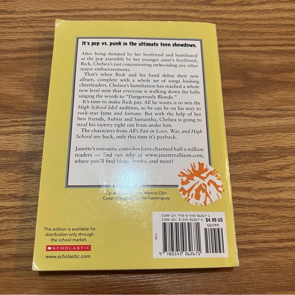 Revenge of the Cheerleaders Book  By Janette Rallison - Picture 2 of 3